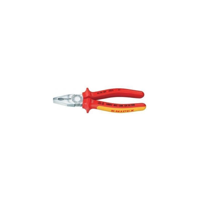 Knipex 03 06 180 Pinza universale VDE 180 mm DIN ISO 5746 DIN EN 60900