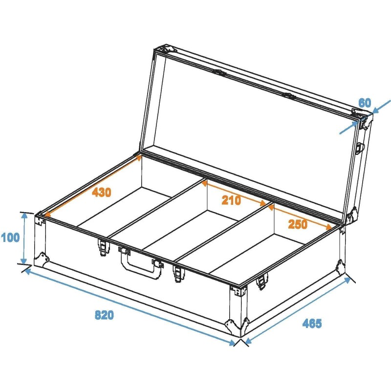 Console universale DIGI-1 2xCD/1xM-10 alluminio (30125340)