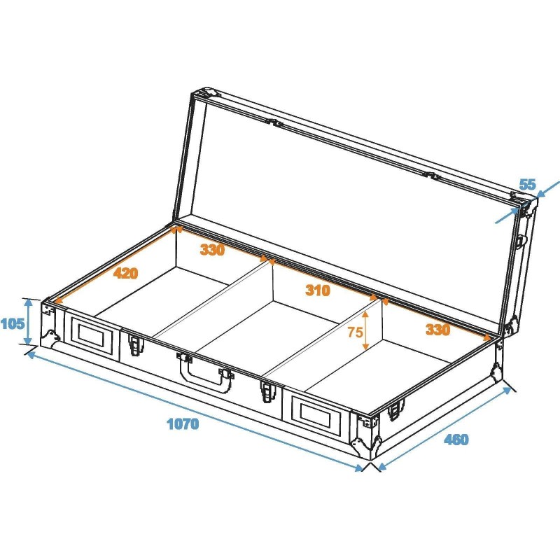 Console universale DIGI-2 2xCD/1xM-12 nera (30125356)