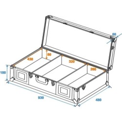 Console universale DIGI-1 2xCD/1xM-12 nera (30125346)