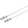 Cavo piatto S/CONN RJ45 con cavo grezzo Cat.7 slim 1m bianco (75511-S