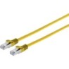 Cavo piatto S/CONN RJ45 con cavo grezzo Cat.7 slim 1m giallo (75511-S