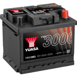 Batteria per auto Yuasa SMF YBX3063 12 V 45 Ah applicazione cella T1 