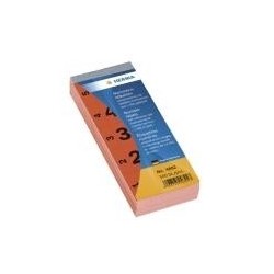 Tastierino numerico HERMA autoadesivo 28 x 56 mm rosso 1-500 5 numeri