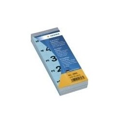 Tastierino numerico HERMA autoadesivo 28 x 56 mm blu 1-500 5 numeri p