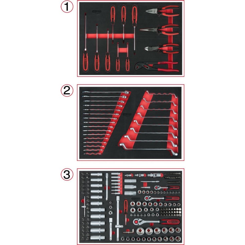 KS TOOLS Universale - set di utensili - 215 pezzi - nell&#039;inserto a ca