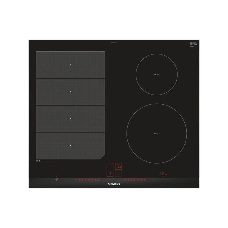 Siemens EX675LEC1E piano cottura Alluminio Nero Da incasso Piano cott