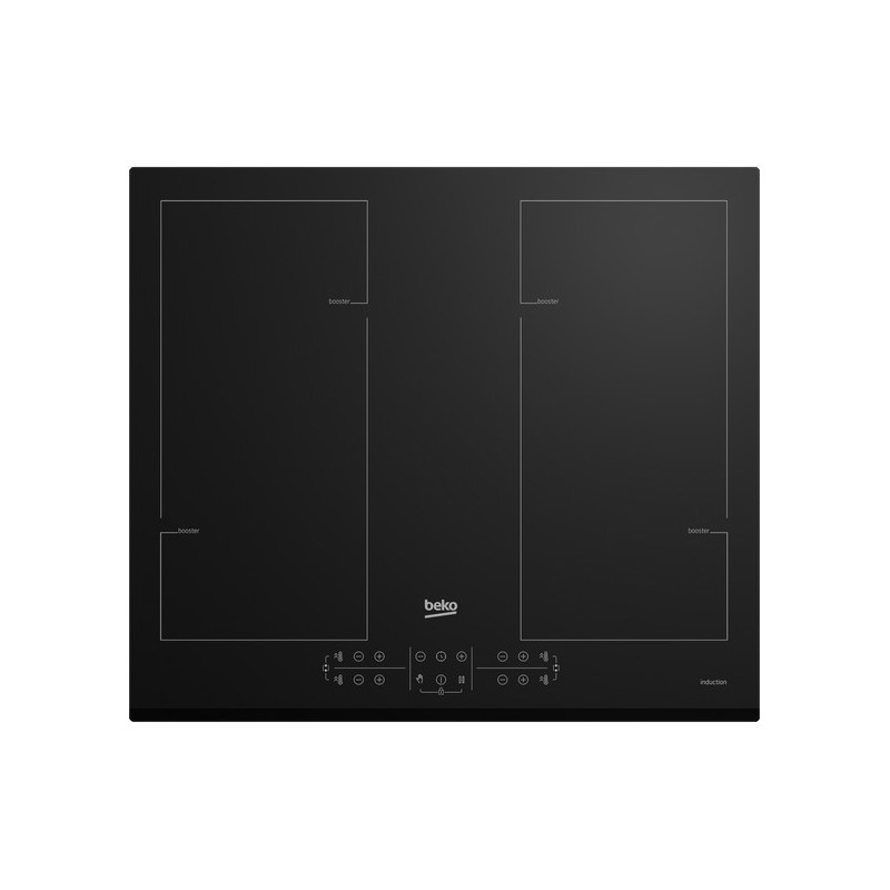 Beko HII64206F2MT Nero Da incasso 60 cm Piano cottura a induzione 4 F