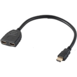 shiverpeaks 2x HDMI - HDMI A - HDMI - 2x HDMI - Maschio - Femmina - D