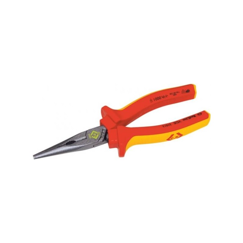 C.K Tools 431014 - Pinza a becchi lunghi - Acciaio - Rosso/Arancio (4