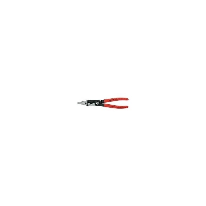 Knipex 13 81 200 - Pinza a becchi lunghi - Acciaio - Plastica - Rossa