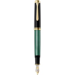 Pelikan 980037 penna stilografica Souvern 600 nero-verde pennino