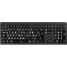 LogicKeyboard XL-Print Astra 2 White on Black FR (Mac)