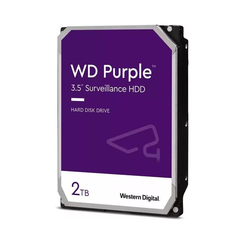 2TB SATA HDD - WD Purple - 5400RPM - Warranty: 36M