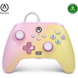 Controller cablato migliorato PowerA per Xbox Series XS (Pink Lemonad