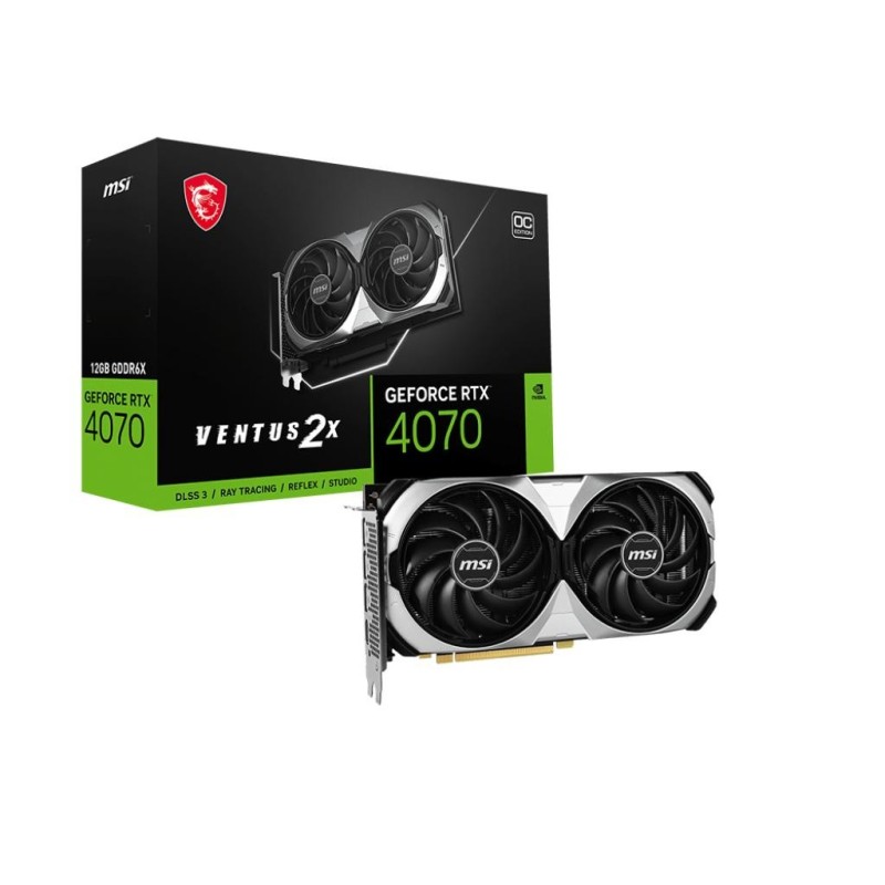 VGA MSI RTX 4070 VENTUS 2X 12G OC 12GB DDR6X 192BIT 1H/3DP 200W