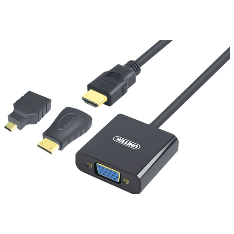 UNITEK Y-6355 Cavo adattatore video VGA (D-Sub) HDMI Tipo A (standard