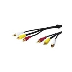 Wentronic AVK 201-150 15 m - 3 x RCA - 3 x RCA - Maschio/Maschio - Ne