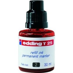 Edding T25 - Rosso - 30 ml - Edding No.1 - 21 - 22 - 25 - 400 - 500 -