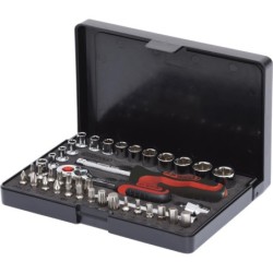 Set di chiavi a bussola KS TOOLS 1/4&quot; CHROMEplus 40 pezzi (918.0640)