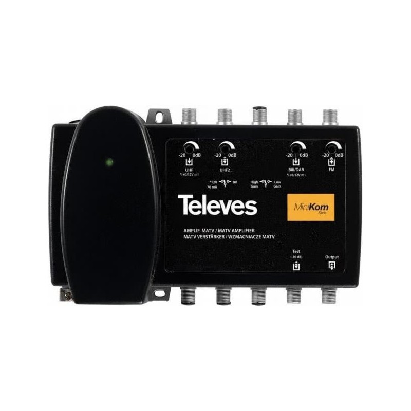 Amplificatore Televes MVN 437 4 ingressi 37/27dB - 0 1 (MVN437)