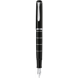 Pelikan 948281 penna stilografica Classic 215 anelli neri pennino