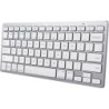 Trust 24653 Tastiera Bluetooth QWERTZ Tedesco Argento - Bianco (24653)