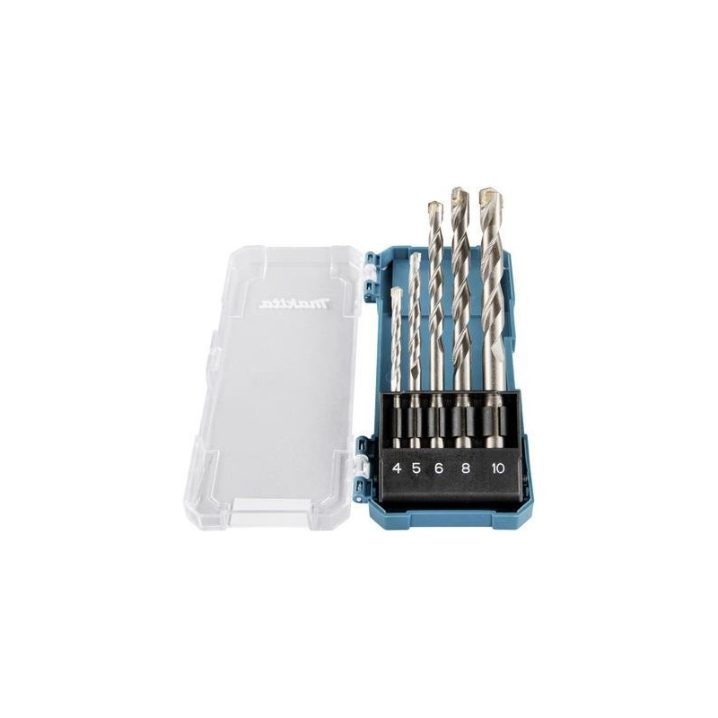 Makita - set di punte - inserto per martello - 5 pezzi - 5 mm 6 mm 8 