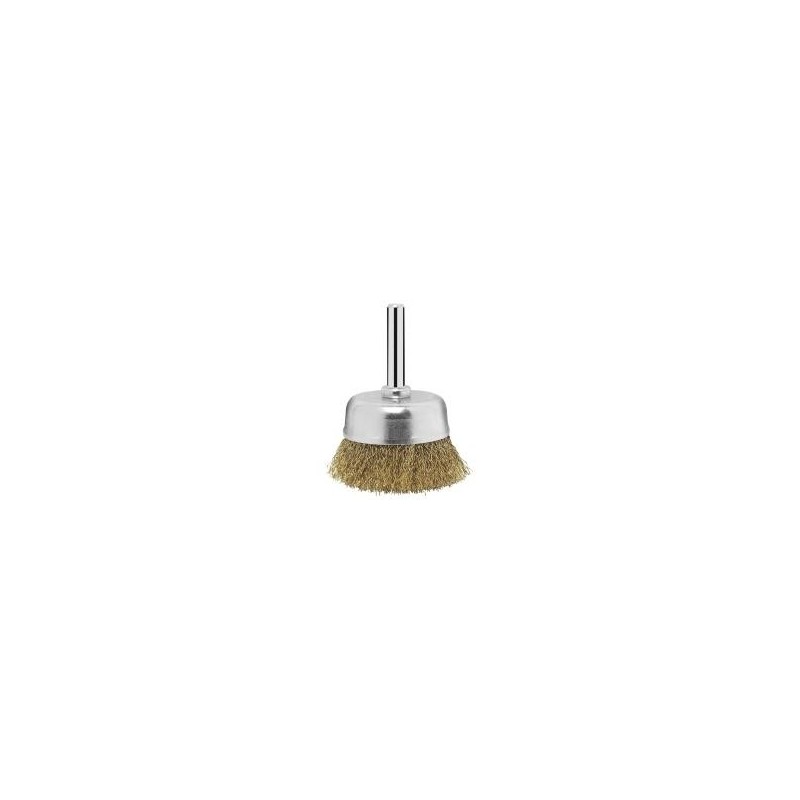 Bosch 2609256516 spazzola a tazza 50 mm asta in filo di acciaio otton