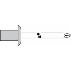 GESIPA rivetto sigillante alluminio/acciaio 4x95mm dxl GESIPA f.35-5m