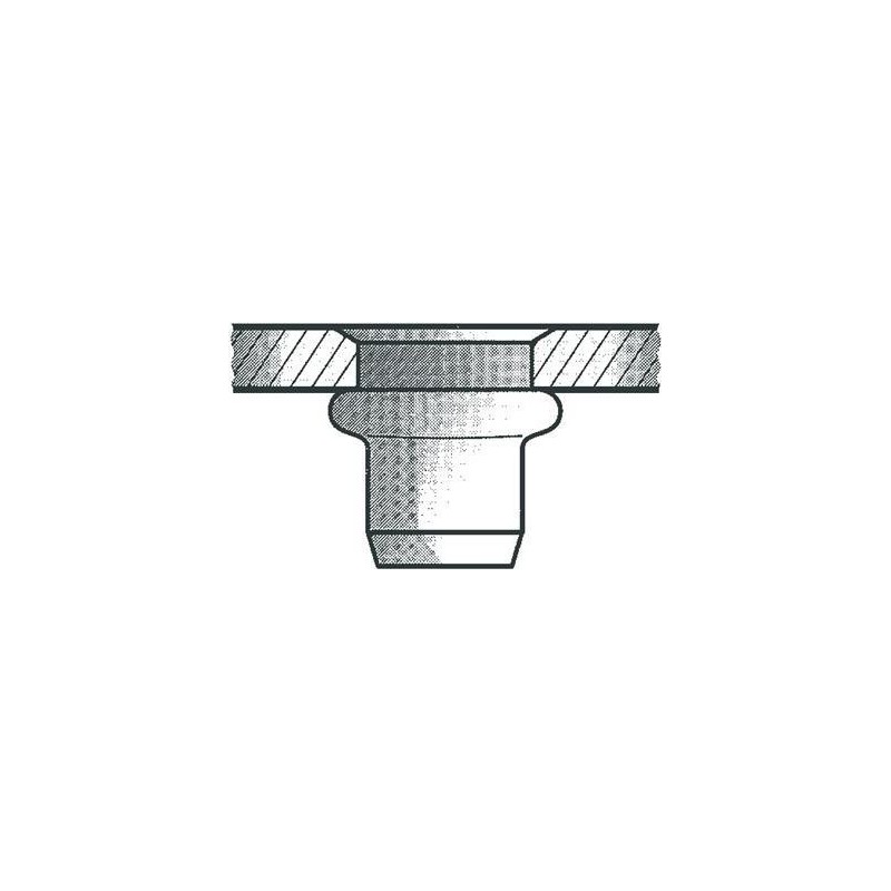 GESIPA dado per rivetto cieco gambo dxl 7x12.5mm M5 STA testa piccola