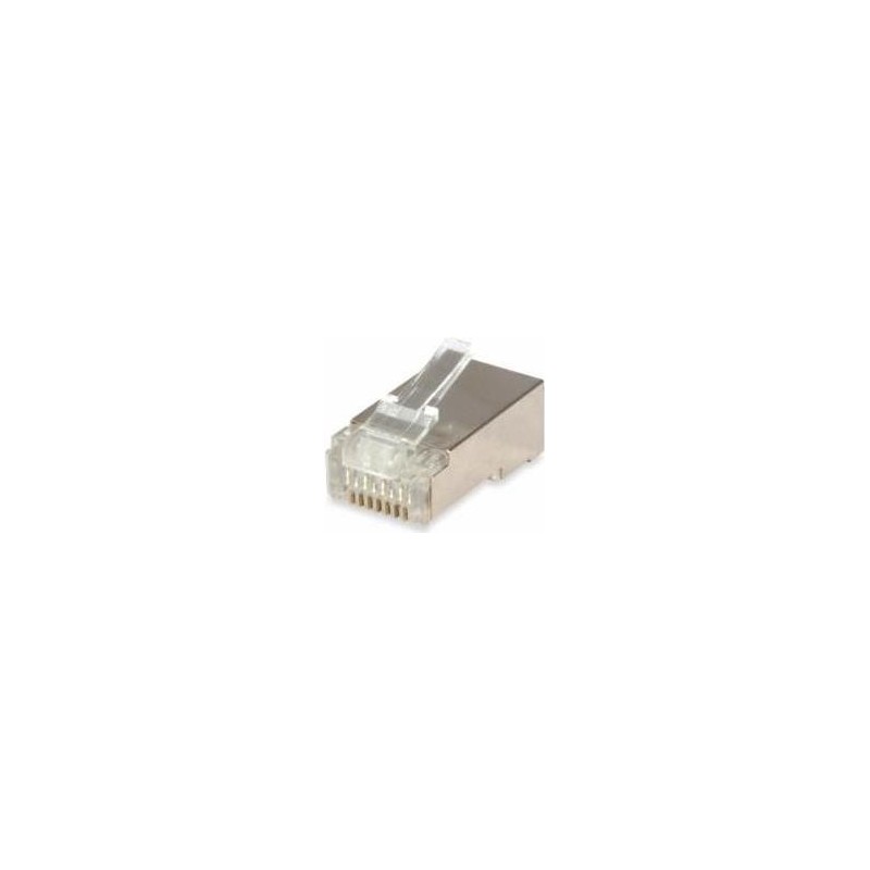 Equipaggia connettori RJ45 Cat6 100 pezzi con protezione antipiega e 