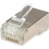 Equipaggia connettori RJ45 Cat6 100 pezzi con protezione antipiega e 