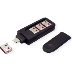 11.02.8330 Chiave blocco porta USB tipo A nera plastica