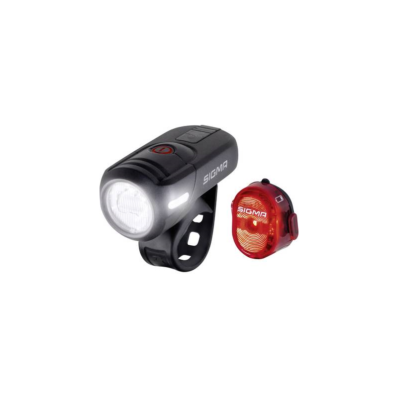 Set illuminazione per bicicletta Sigma AURA 45 / Nugget Set LED a bat