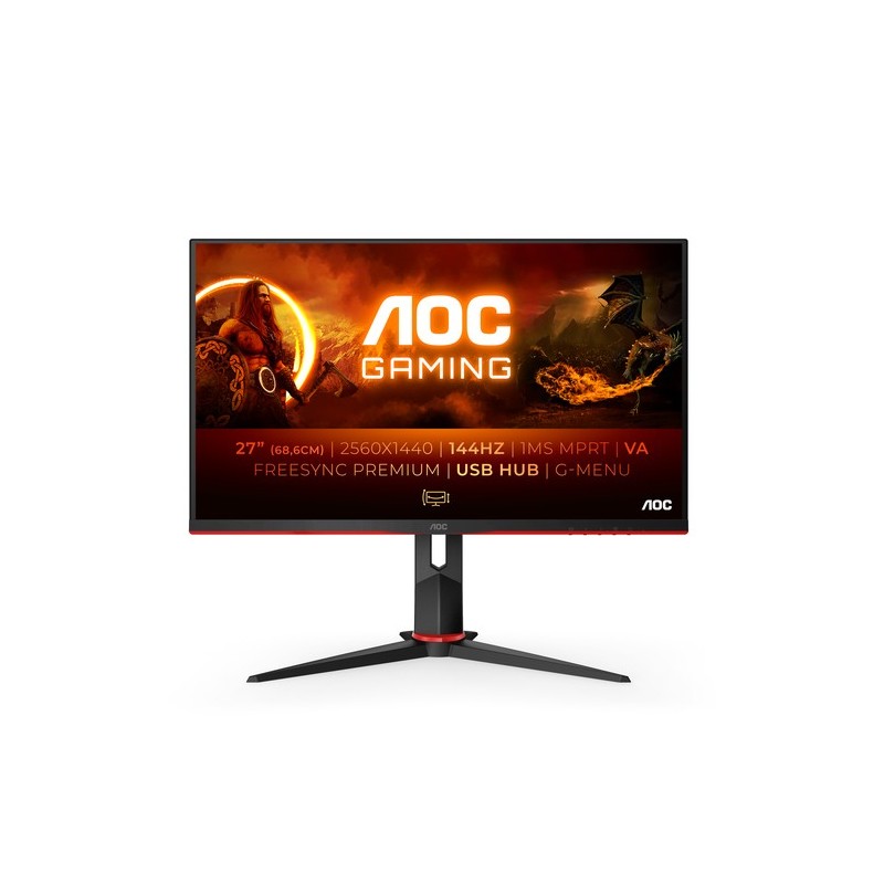 AOC G2 Q27G2U/BK Monitor PC 686 cm 27" 2560 x 1440 Pixel Quad HD L