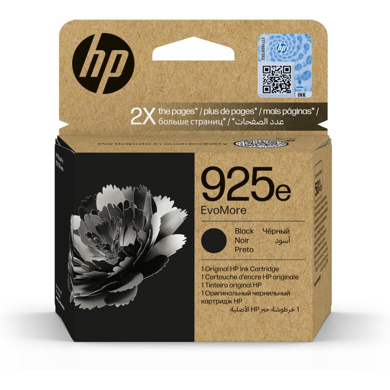 HP Cartuccia di inchiostro nero originale 925e EvoMore