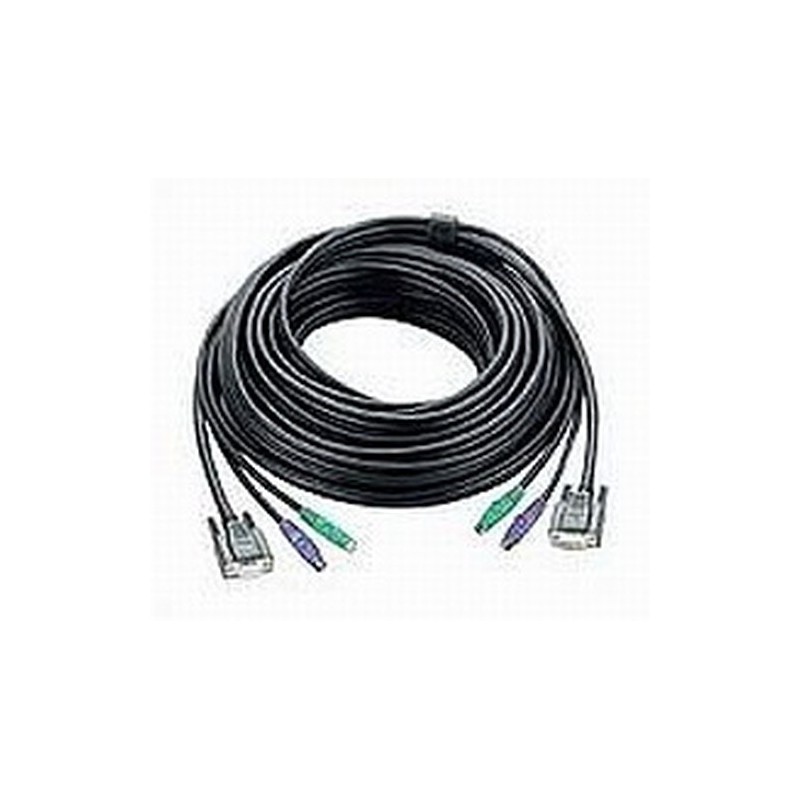 ATEN PS/2 KVM Cable 10m cavo per tastiera video e mouse Nero