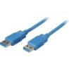 S-Conn Cavo USB USB 3.0 A da 1 m USB 3.2 Gen 1 (3.1 Gen 1) USB A Blu 