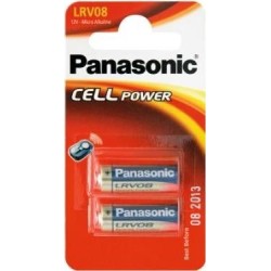 Batteria alcalina non ricaricabile Panasonic LRV08L da 12 V (LRV08L/2