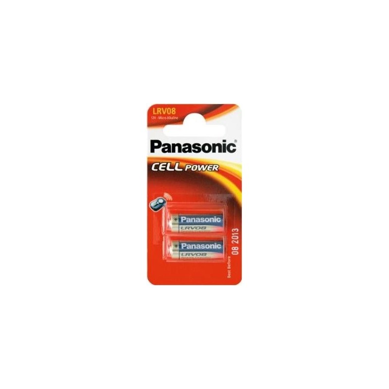 Batteria alcalina non ricaricabile Panasonic LRV08L da 12 V (LRV08L/2