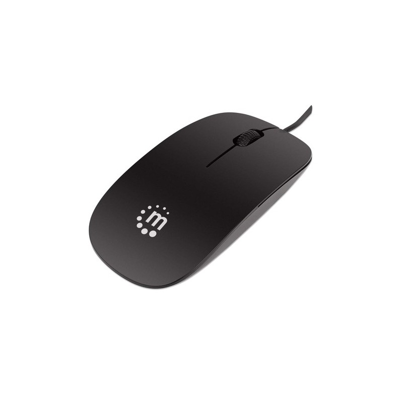 Manhattan 177658 mouse Ambidestro USB tipo A Ottico 1000 DPI