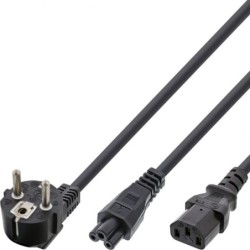 Power Splitter cable, schuko - to C5 &amp; C13, 1,8m - Warranty: 300M