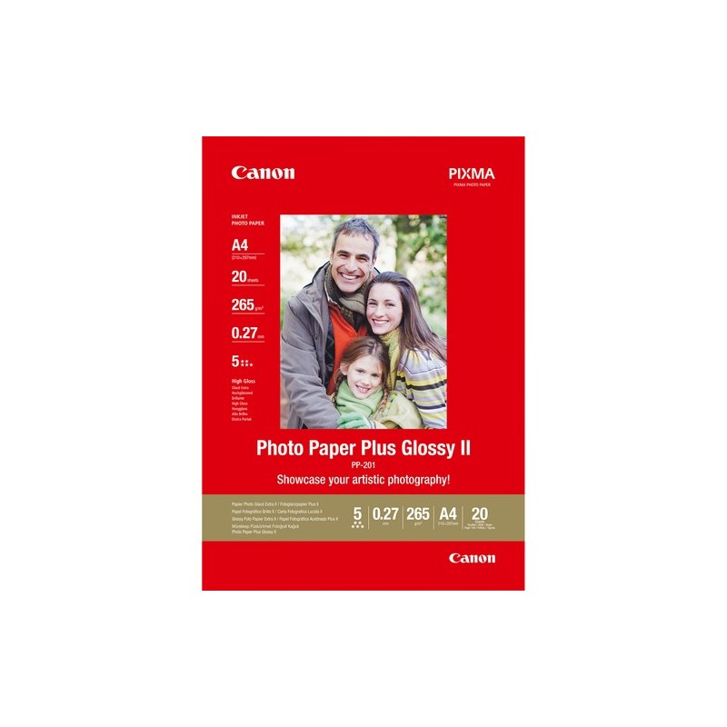 Canon carta fotografica Plus Glossy II PP-201 A4 - 20 fogli