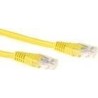 Cavo patch ACT giallo LSZH U/UTP CAT6 da 5 metri con connettori RJ45.