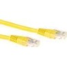 Cavo patch ACT giallo LSZH U/UTP CAT6 da 15 metri con connettori RJ45