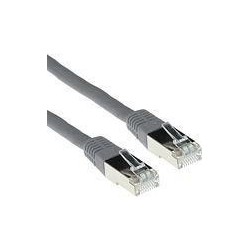 Cavo patch ACT grigio LSZH SFTP CAT6 da 15 metri con connettori RJ45.