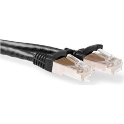 Cavo patch ACT nero SFTP CAT6A da 5 metri antigroviglio con connettor