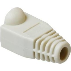 Guaina bianca ACT RJ45 per cavo da 55 mm. Colore Bianco Avvio cavo rj