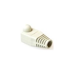 Guaina bianca ACT RJ45 per cavo da 65 mm. Colore Bianco Avvio cavo rj